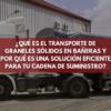 Este servicio especializado permite movilizar grandes volúmenes de materiales a granel sin empaquetado, en vehículos adaptados que optimizan la carga, el transporte y la descarga.